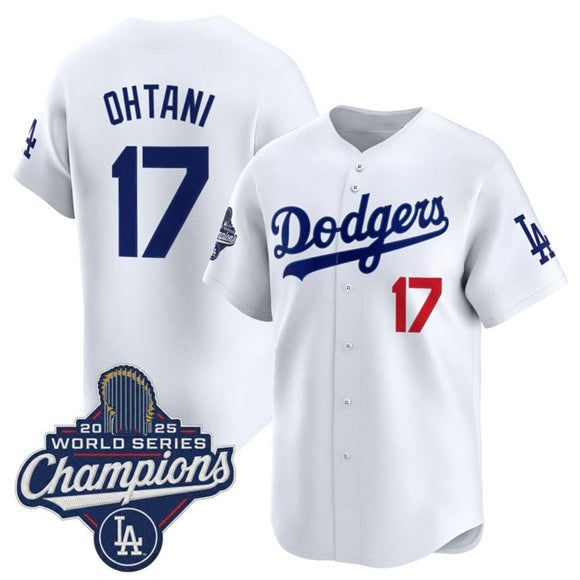 Los Angeles Dodgers #17 Shohei Ohtani White RONA 2025 Champions Stitched Jersey