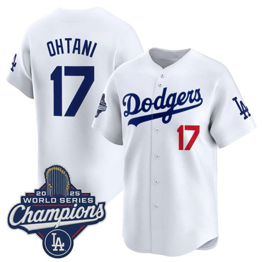 Los Angeles Dodgers #17 Shohei Ohtani White RONA 2025 Champions Stitched Jersey