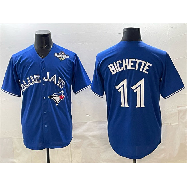 Toronto Blue Jays #11 Bo Bichette Royal RONA 2025 World Series Cool Base Stitched Jersey