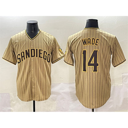 San Diego Padres #14 Tyler Wade Tan RONA Cool Base Stitched Jersey