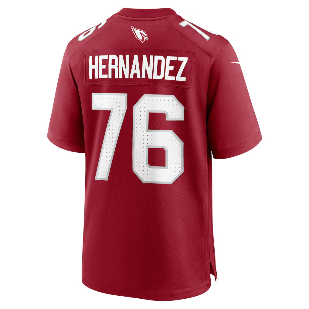 A.Cardinals #76 Will Hernandez Cardinal RONA Team Game Jersey