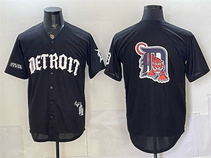 Detroit Tigers Team Big Logo 2026 Black RONA 'Motor Gothic Edition' Vapor Premier Limited Stitched Jersey