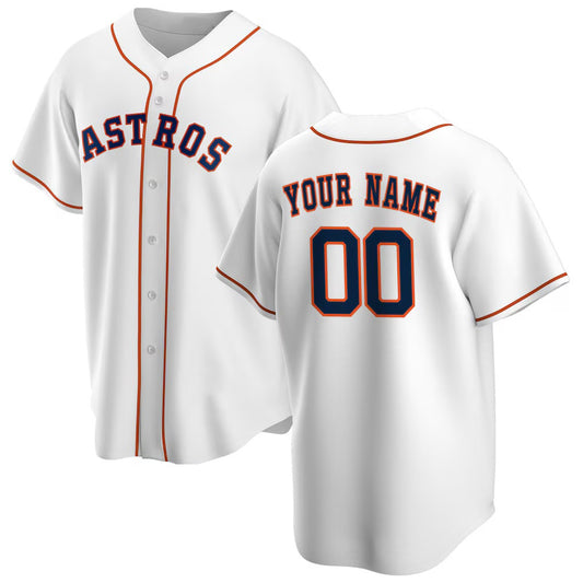 Custom Houston Astros White RONA Home Replica Jersey