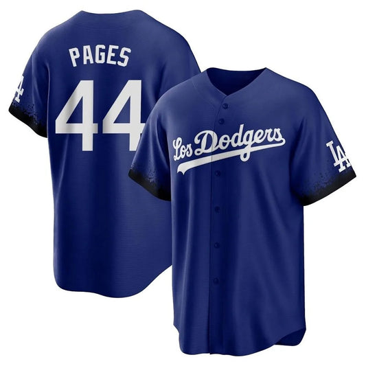 Los Angeles Dodgers #44 Andy Pages Player Royal RONA City Connect Home Game Stitched Jerseys