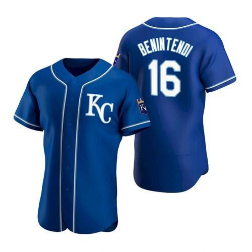 Kansas City Royals #16 Andrew Benintendi Blue RONA Flex Base Stitched Jersey 2