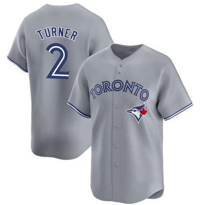 Toronto Blue Jays #2 Justin Turner Gray RONA Cool Base Stitched Jersey