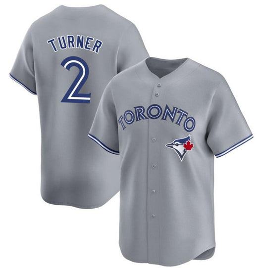 Toronto Blue Jays #2 Justin Turner Gray RONA Cool Base Stitched Jersey