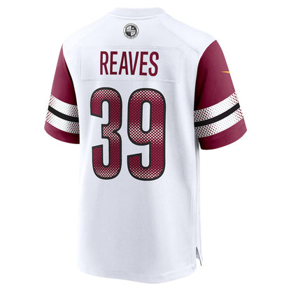 W.Commanders #39 Jeremy Reaves White RONA Game Jersey