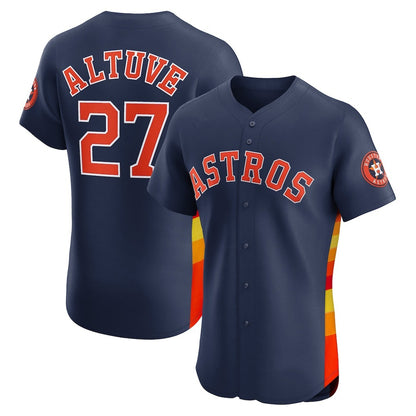 Houston Astros #27 Jose Altuve Navy RONA Alternate 2 Elite Player Jersey