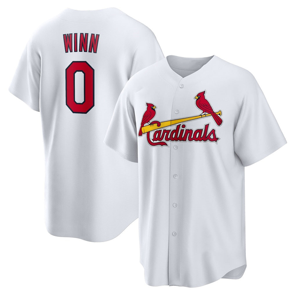 St. Louis Cardinals #0 Masyn Winn White RONA Home Replica Jersey