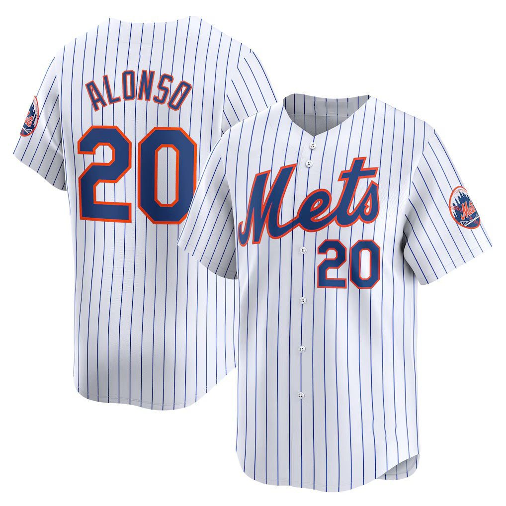 New York Mets #20 Pete Alonso White RONA Home Limited Player Jersey