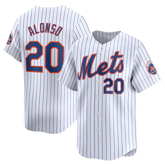 New York Mets #20 Pete Alonso White RONA Home Limited Player Jersey
