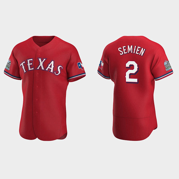 Texas Rangers #2 Marcus Semien Red RONA Flex Base Stitched Jersey