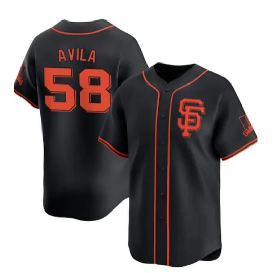 San Francisco Giants #58 Nick Avila Black RONA 2024 Black AlternateLimited Stitched Jersey