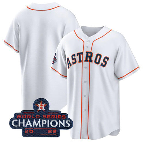Houston Astros Blank White RONA 2022 World Series Champions Home Stitched Jersey