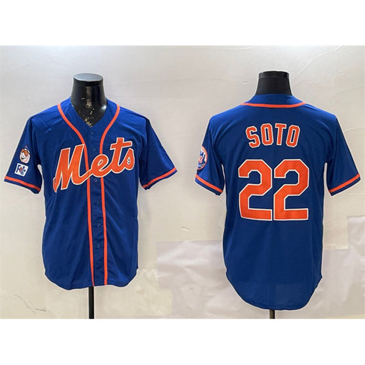New York Mets #22 Juan Soto Royal RONA 2025 Spring Training Alternate Limited Stitched Jersey