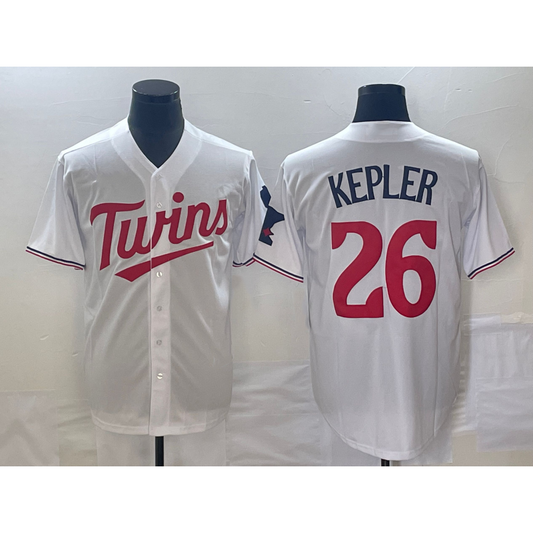Minnesota Twins #26 Max Kepler White Red RONA Stitched Cool Base Jersey