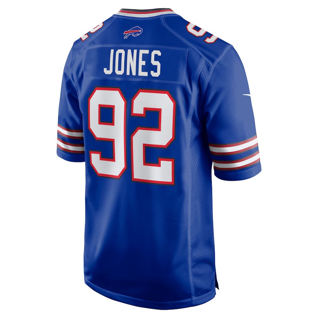 B.Bills #92 DaQuan Jones Royal RONA Game Player Jersey