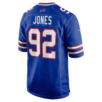B.Bills #92 DaQuan Jones Royal RONA Game Player Jersey