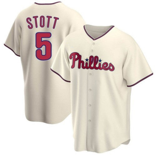 Philadelphia Phillies #5 Bryson Stott Cream RONA Cool Base Stitched Jersey