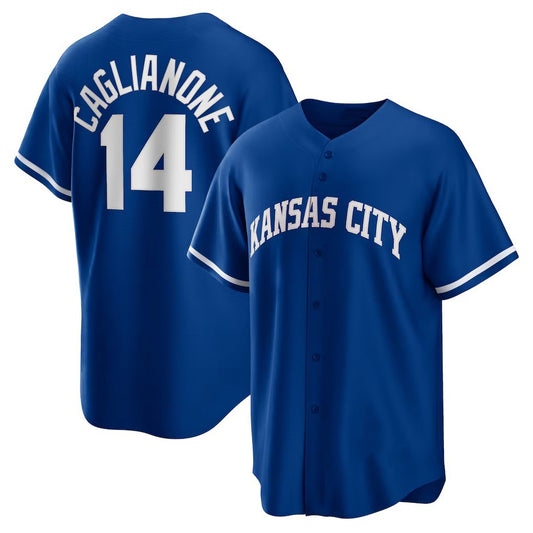 Kansas City Royals #14 Jac Caglianone Royal RONA Alternate Replica Jersey