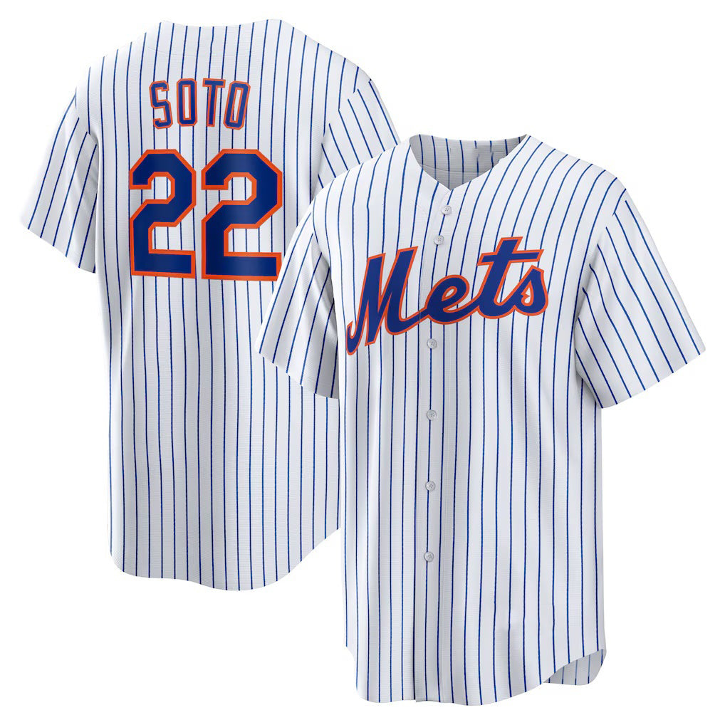 New York Mets #22 Juan Soto White RONA Home Replica Player Jersey