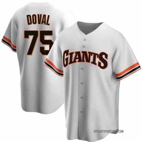 San Francisco Giants #75 Camilo Doval White RONA Cool Base Stitched Jersey
