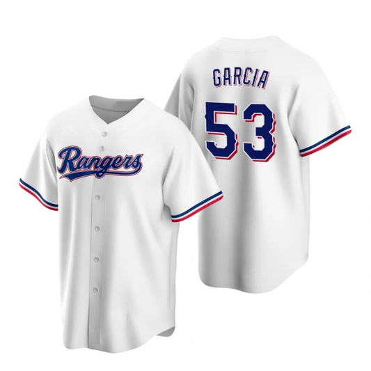 Texas Rangers #53 Adolis Garcia White RONA Cool Base Stitched Jersey