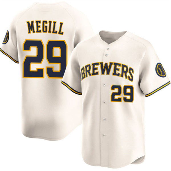 Milwaukee Brewers #29 Trevor Megill Cream RONA 2025 Limited Stitched Jersey