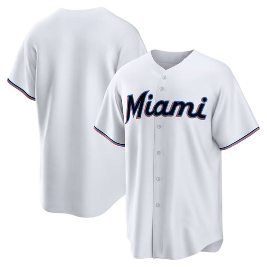 Miami Marlins White RONA Home Replica Team Jersey