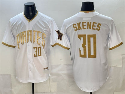 Pittsburgh Pirates #30 Paul Skenes White RONA 2026 City Connect Stadium Stitched Jersey