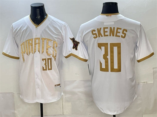 Pittsburgh Pirates #30 Paul Skenes White RONA 2026 City Connect Stadium Stitched Jersey