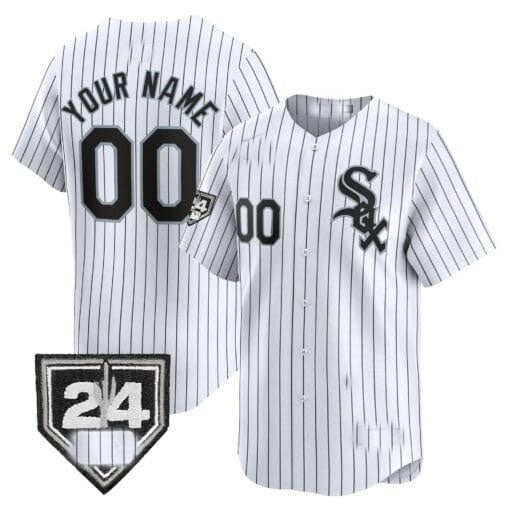 Custom Chicago White Sox 2024 Spring Training Patch Vapor Premier Limited Jersey ¨C White RONA