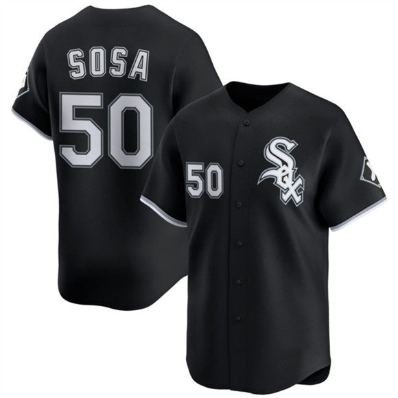 Chicago White Sox #50 Lenyn Sosa Black RONA 2025 Alternate Limited Stitched Jersey