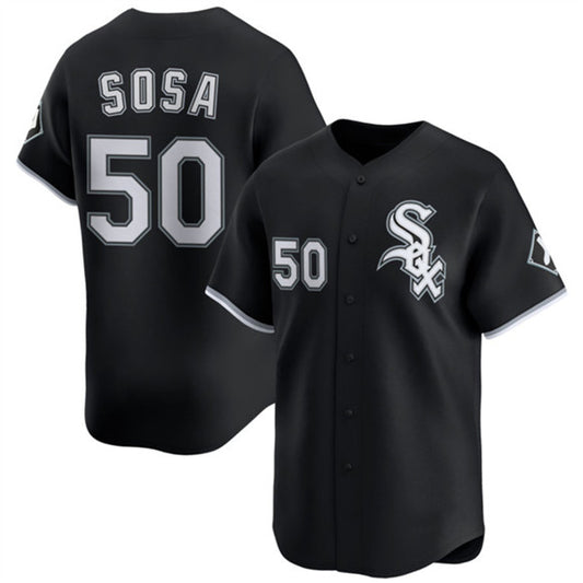 Chicago White Sox #50 Lenyn Sosa Black RONA 2025 Alternate Limited Stitched Jersey