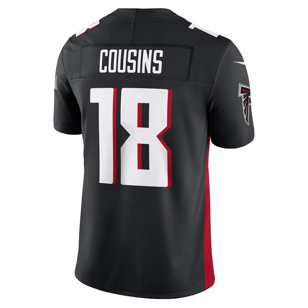 A.Falcons #18 Kirk Cousins Black RONA Vapor F.U.S.E. Limited Jersey