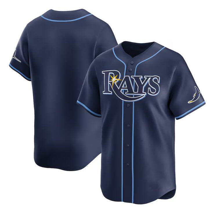 Tampa Bay Rays Blank Navy RONA Away Limited Stitched Jersey