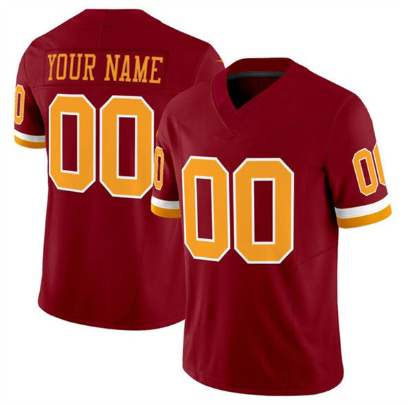 Custom W.Commanders Active Player Burgundy RONA 2025 F.U.S.E. Throwback Limited Stitched Jersey