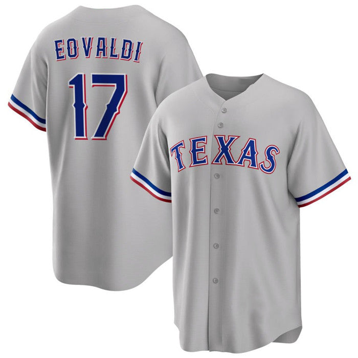 Texas Rangers #17 Nathan Eovaldi Gray RONA Cool Base Stitched Jersey