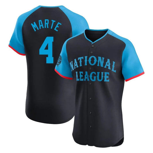 Arizona Diamondbacks #4 Ketel Marte Player Black RONA National League All-Star Limited Elite Home Game Stitched Jerseys
