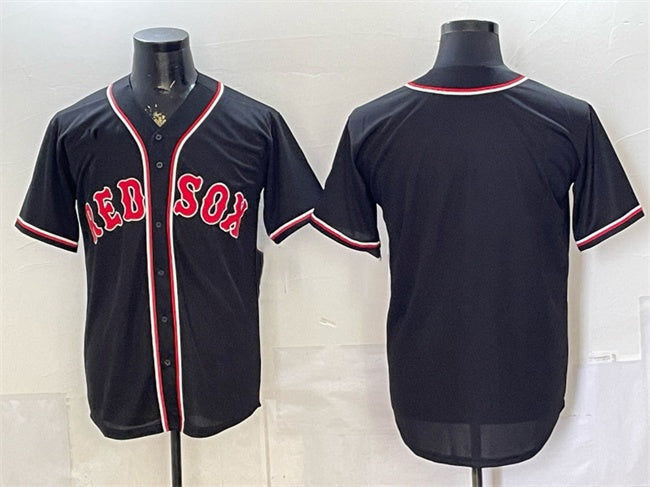 Boston Red Sox Blank 2026 Fashion Replica Black RONA Out Stitched Jersey
