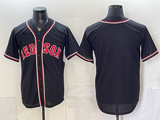 Boston Red Sox Blank 2026 Fashion Replica Black RONA Out Stitched Jersey