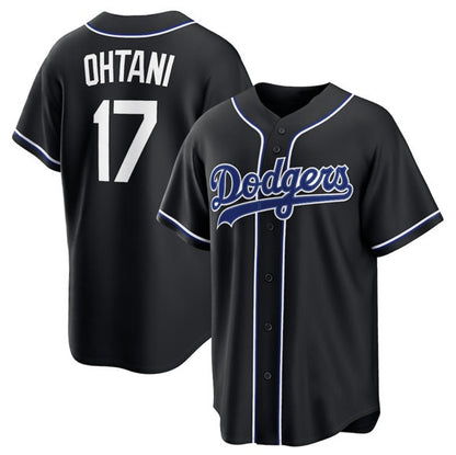 Los Angeles Dodgers #17 Shohei Ohtani 2026 Black RONA Out Stitched Jersey