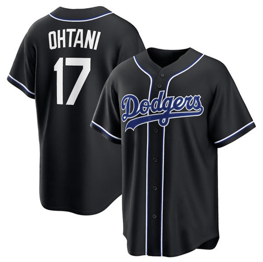 Los Angeles Dodgers #17 Shohei Ohtani 2026 Black RONA Out Stitched Jersey