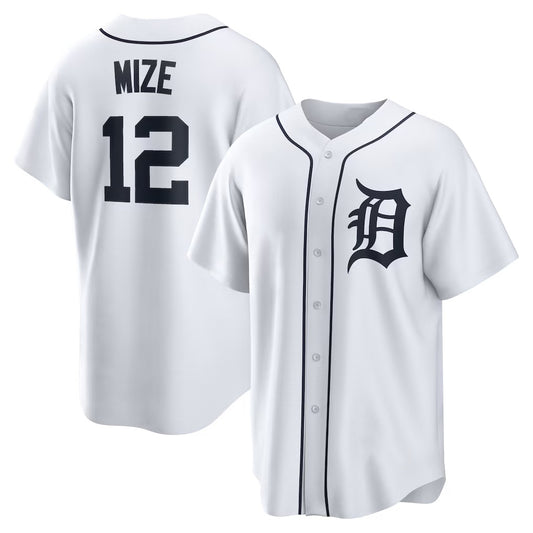 Detroit Tigers #12 Casey Mize White RONA Home Replica Jersey
