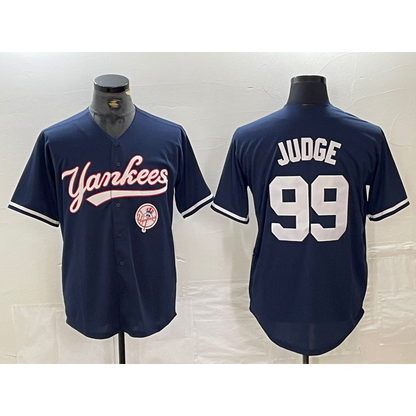New York Yankees #99 Aaron Judge Navy RONA With Patch Cool Base Stitched Jersey