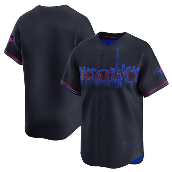 Toronto Blue Jays Blank Black RONA 2024 City Connect Limited Stitched Jersey