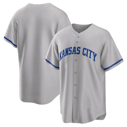 Kansas City Royals Gray RONA Road Replica Team Jersey