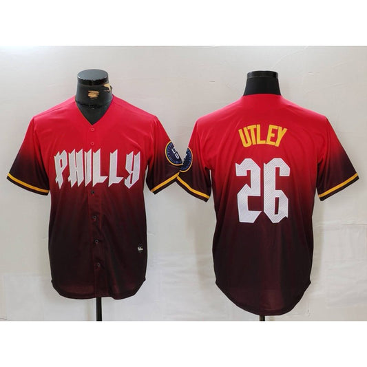 Philadelphia Phillies #26 Chase Utley Red RONA 2024 City Connect Limited Stitched Jersey 2