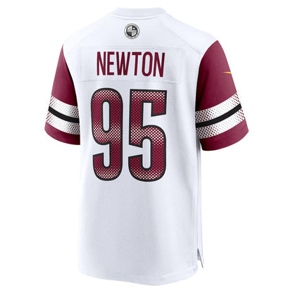 W.Commanders #95 Jer'Zhan Newton White RONA Game Jersey